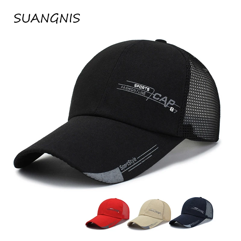 

Retro Canvas Letters Hats for Men Women Patchwork Quick-drying net Baseball Cap Outdoor Fishing Adjustable Spring Summer Casual