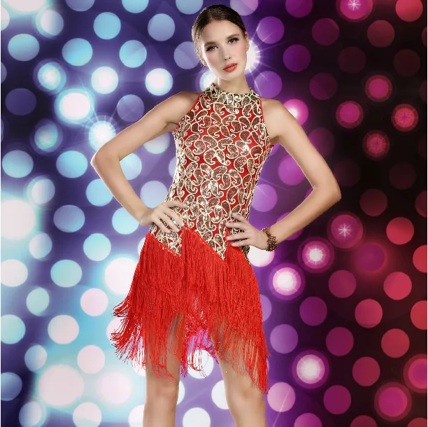 

lady adult Latin dance rumba latin dance dress samba tango cha-cha competition dance mordern sexy professional costume for women