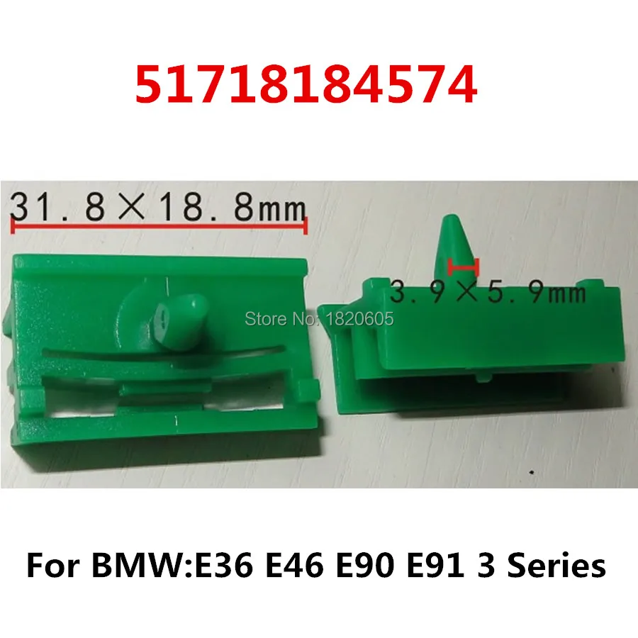 500pcs Rocker Panel Door Sill Moulding Clips Fasteners Green