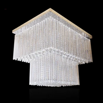 

2017 new large contemporary chandelier crystal lighting lustre staircase lighting fixtures LED home lighting free shipping