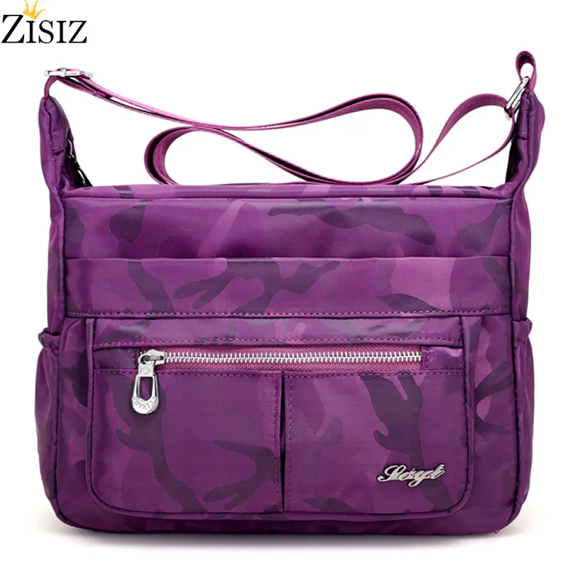 

Fashion Camouflage Crossbody Bags For Women High Quality Waterproof Nylon Shoulder Bags Light Travel Ladies Bag Sac a Main Femme