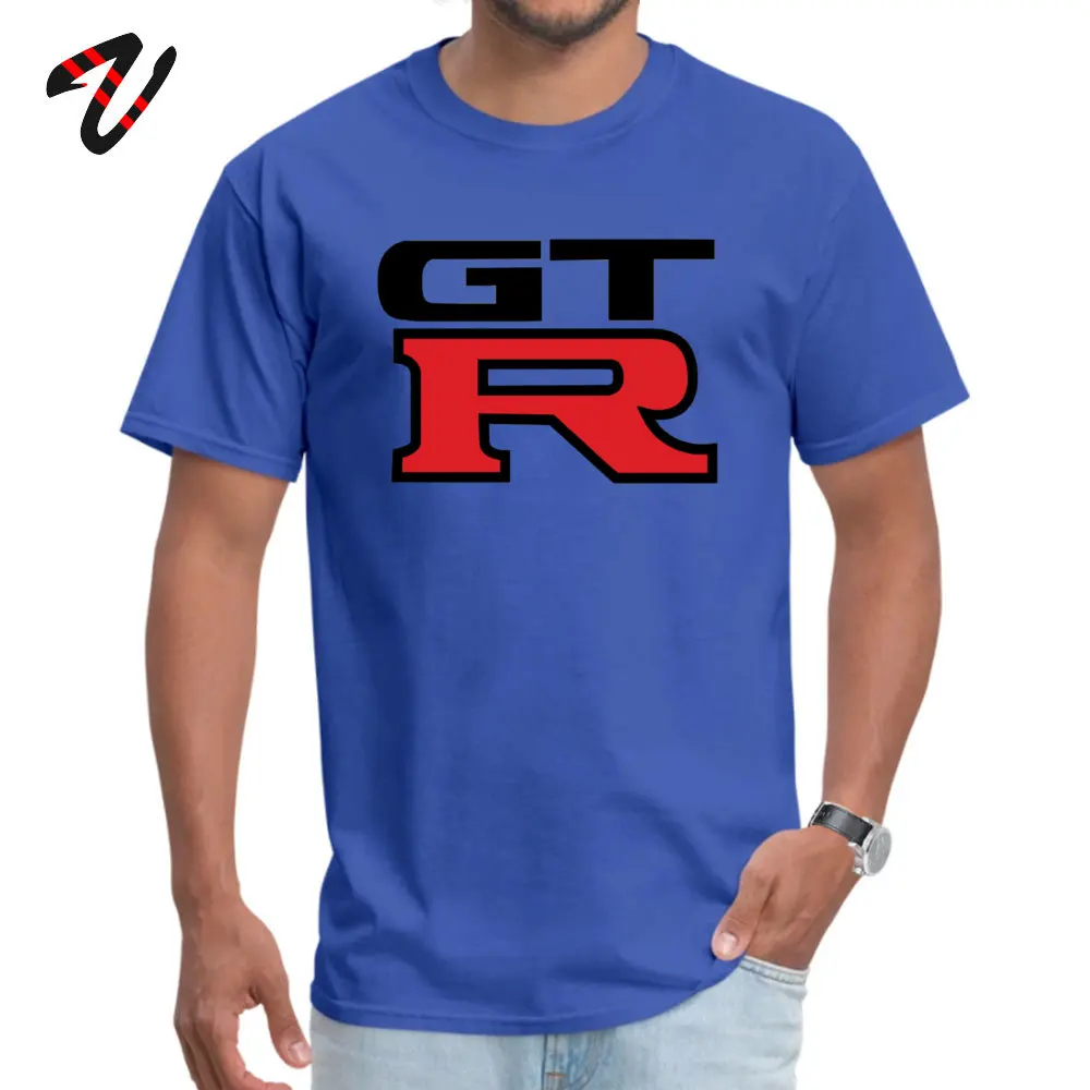 2019 New Mens T-Shirt O-Neck Short Sleeve 100% Cotton Nissan GTR T Shirt Family Top T-shirts Free Shipping Nissan GTR 4248 blue