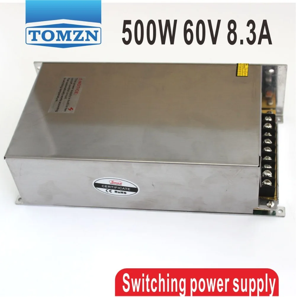 

500W 60V 8.3A 220V INPUT Single Output Switching power supply for LED Strip light AC to DC