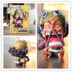 Аниме 1/10 Масштаб Окрашенные рисунок one piece шутить сидя Ver. Usopp экшен-фигурка из ПВХ Сидящая игрушка Brinquedos 10 см