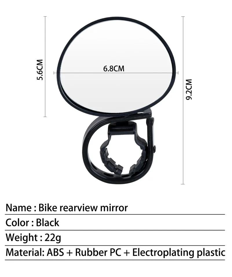 WEST BIKING зеркало заднего вида для велосипеда, регулируемое на 360 градусов зеркало заднего вида, Универсальный руль, Аксессуары для велосипеда, зеркала