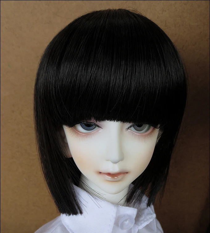D01-P120 детская игрушка ручной работы 1/6 1/4 кукла аксессуары BJD/SD кукла парик грибок светло-золотой черный цвет 1 шт