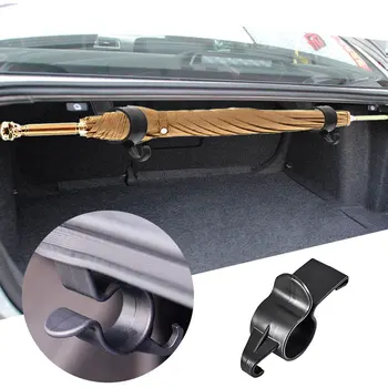 

2pcs/set Umbrella Holder Automobile Trunk Organizer Car Rear Trunk Umbrella Bracket Retention Clip Towel Hanging Hook Travelling