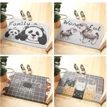 Забавный мультфильм животных панда/кошка/Собака ПВХ проволочное кольцо ковер коврик пыли ковер Противоскользящий коврик