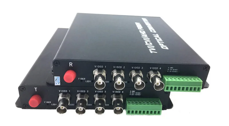 4ch HD CVI TVI AHD fiber transceiver 1