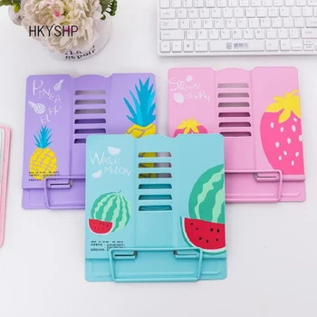 

HKYSHP Creative cute cartoon look bookshelf student reading bookshelf metal telescopic bookshelf school office supplies