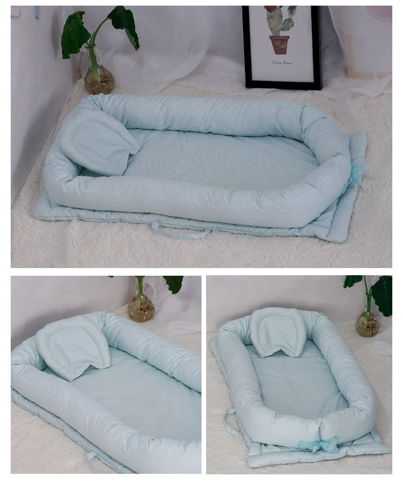 Детская портативная кровать для переноски, хлопковая Крышка для новорожденного, bionic