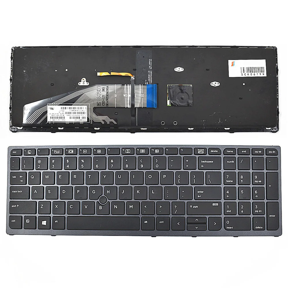 

NEW Keyboard for HP Zbook 15 G3 17 G3 backlit Pointer 848311-001