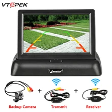 VTOPEK 4.3 Inch TFT LCD Car Monitor Foldable Monitor Display Reverse Camera Parking System for Car Rearview Monitors NTSC PAL цена VTOPEK 4.3 Inch TFT LCD Car Monitor Foldable Monitor Display Reverse Camera Parking System for Car Rearview Monitors NTSC PAL цены онлайн