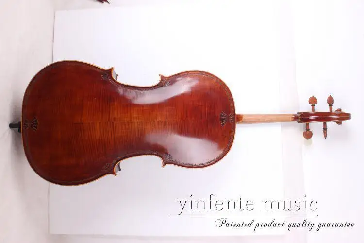 

4/4 Cello Old Birdeye Maple Spruce Nice Finished Powerful Sound Master #009