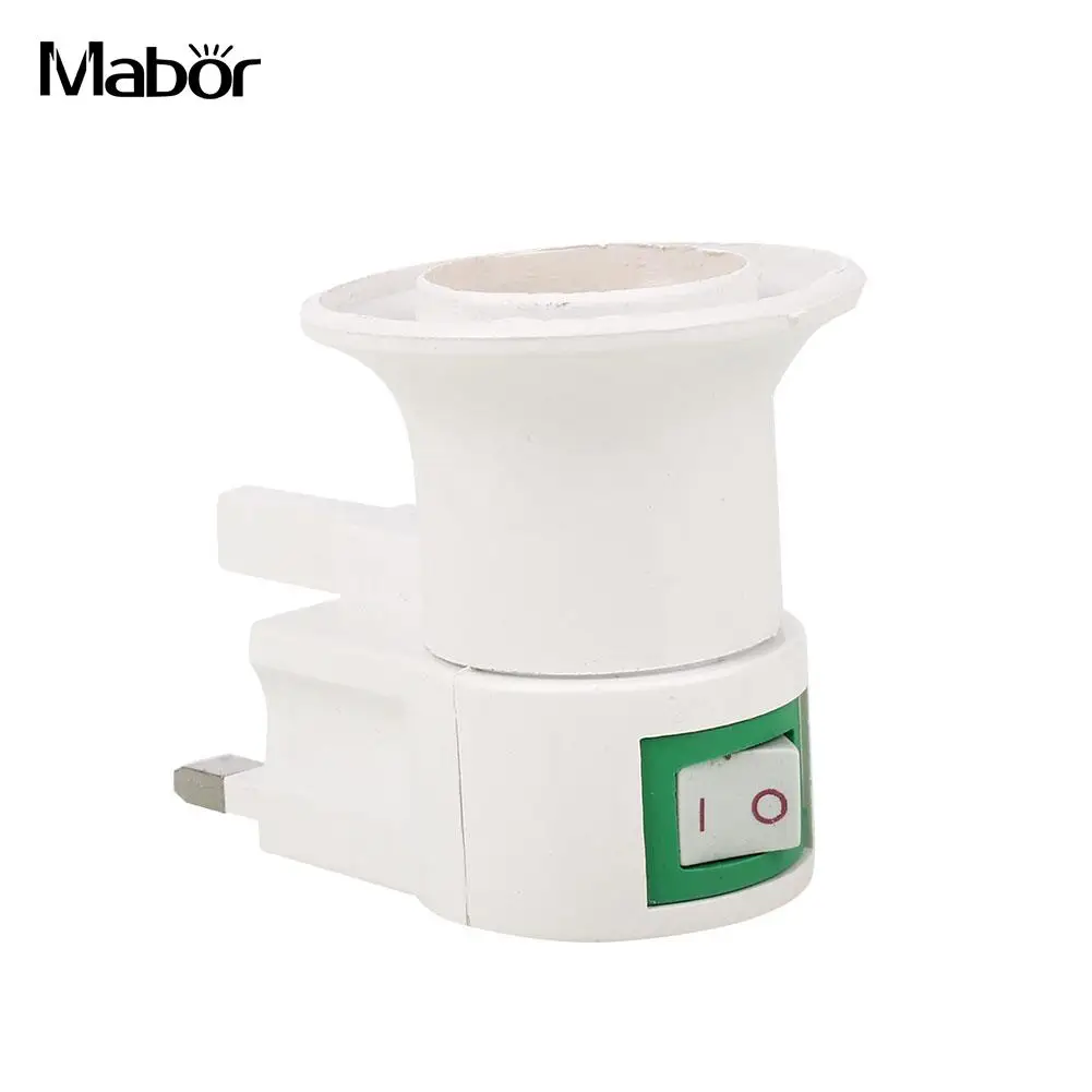 

Premium Bulb Adapter Bulb Converter Control Switch Light Base with on OFF Switch E27 Durable UK Plug