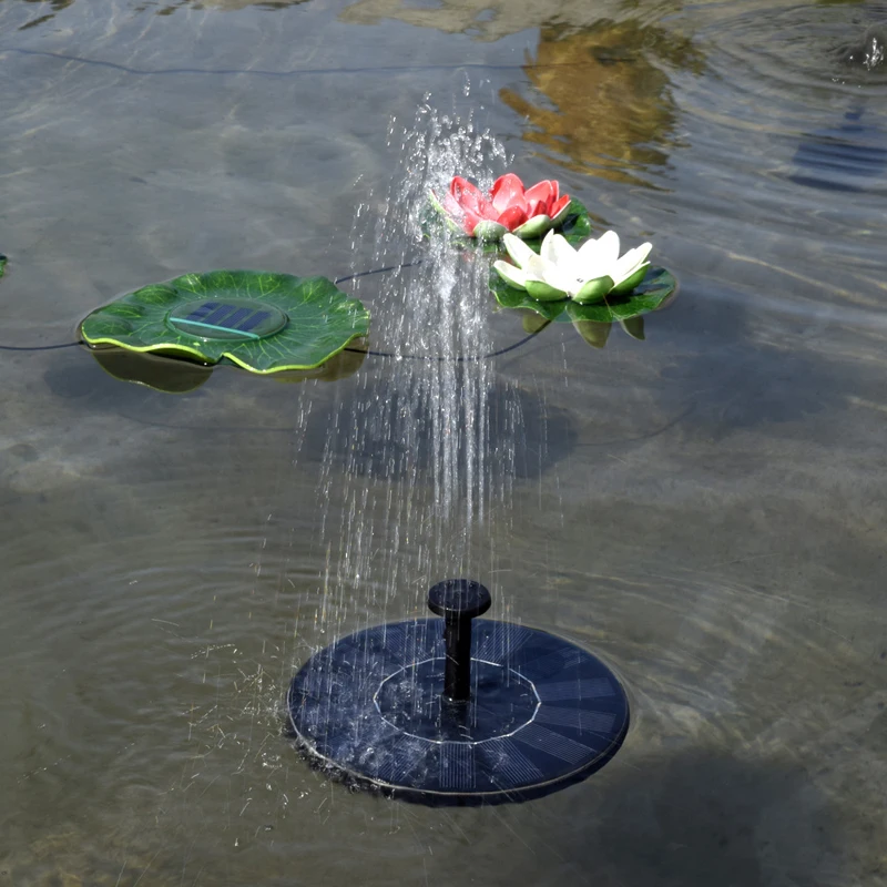 Hot Sale New Arrival 7V Floating Water Pump Solar Panel Garden Plants Watering Power Fountain Pool Garde Decoration