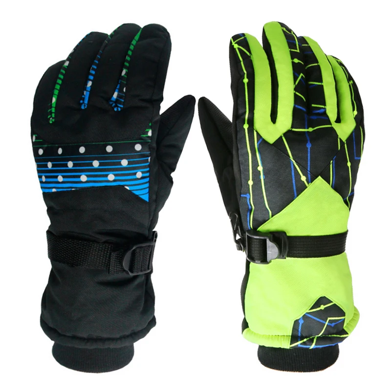 

High Quality Ski Gloves Windproof Warm Unisex Cotton Breathable Outdoor Sport Mountain Skiing Riding Climbing Snowboard Gloves