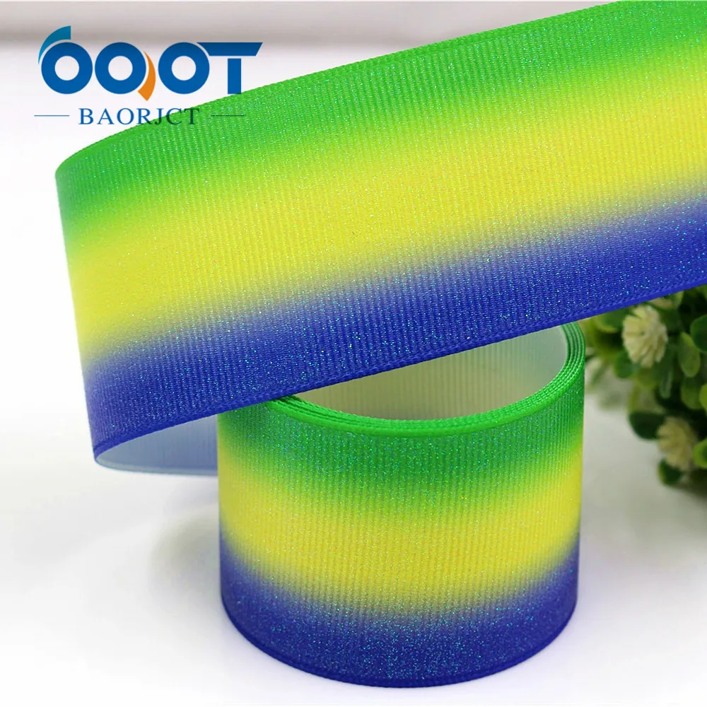 OOOT BAORJCT 181162 38 мм 10 ярдов яркие Ленты Термотрансферная печать grosgrain Свадебные аксессуары материал "сделай сам"
