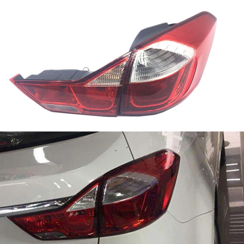 

MIZIAUTO Tail Brake Light for FORTE K3 CERATO 2016 2017 Rear Bumper Taillamp Taillight Halogen Brake Lamp Assy Outer Inner