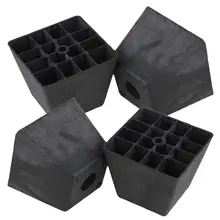 Черный пластиковый трапециевидный диван мягкая мебель ноги пакет из 4