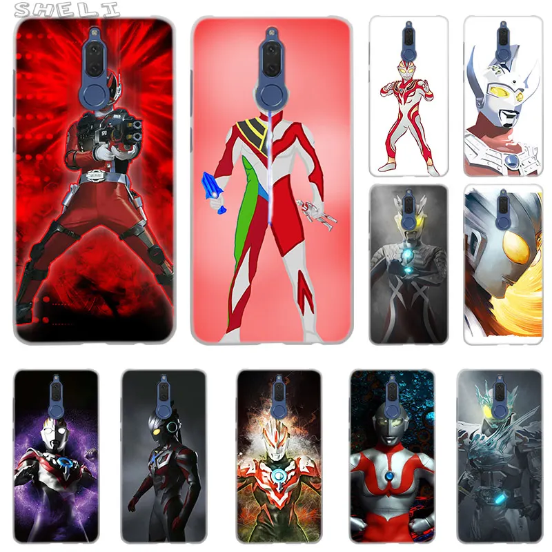 

SHELI Cartoon Ultraman Fashion Transparent Mobile phone bags for Huawei Mate 7 8 9 S 10 20X 20 Lite Pro