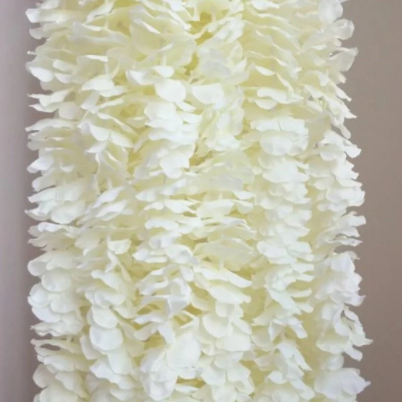 100PCS Artificial Hydrangea Wisteria Flower For DIY Simulation Wedding Arch Square Rattan Wall Hanging Basket Can Be Extension 100PCS Artificial Hydrangea Wisteria Flower For DIY Simulation Wedding Arch Square Rattan Wall Hanging Basket Can Be Extension