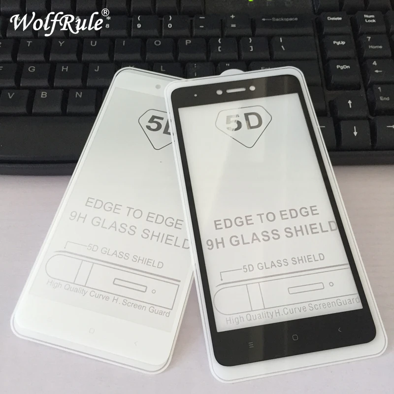 Закаленное стекло 5D с полным покрытием Защитная пленка для экрана Xiaomi Redmi Note 4X
