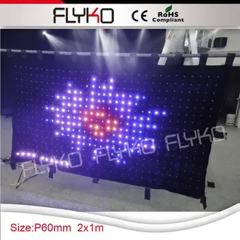 

Free Shipping Stage Lights Stage Fixture Rgb 3in1 Led Video Curtain Backdrop Decoration