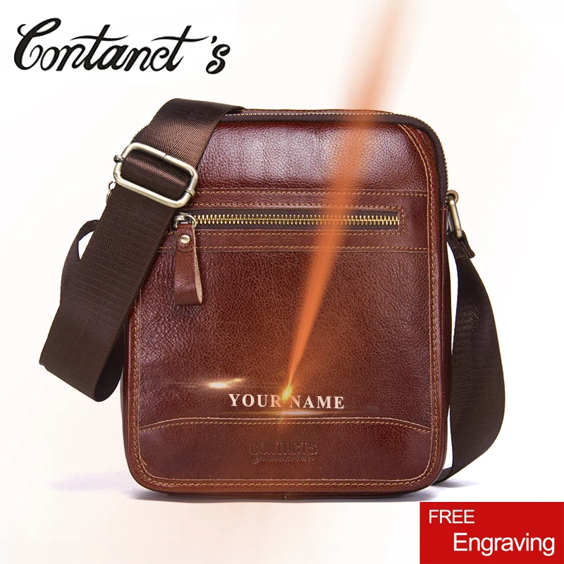 

2019 Brand Design Casual Shoulder Bag For Men Crossbody Bags High Quality Cow Genuine Leather Messenger Bags With Phone Holder