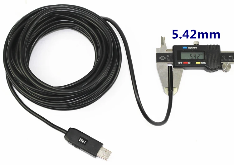 XinFly 5 м USB эндоскоп Инспекционная камера IC5M 0.3MP мм Dia 6LED и 3 аксессуара