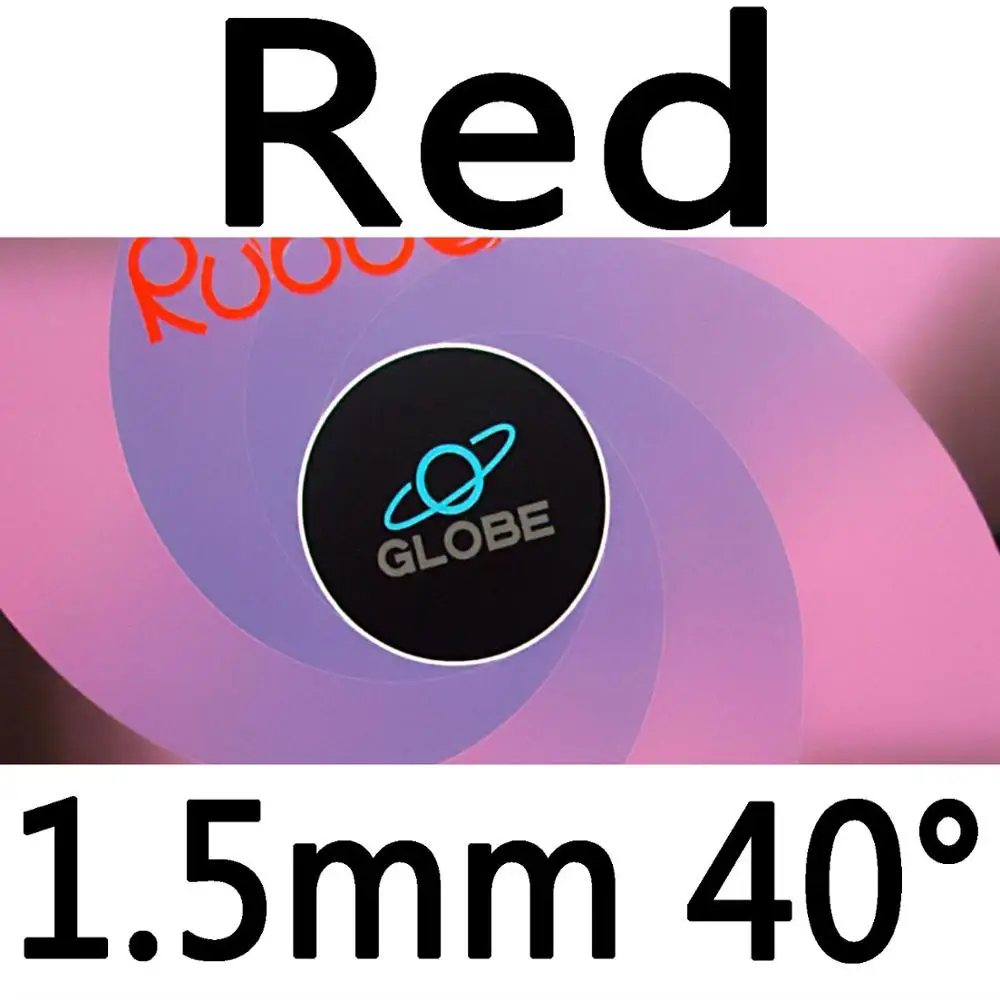 Глобус 999 пипсов в настольный теннис/pingpong Резина с губкой - Цвет: red 1.5mm H40