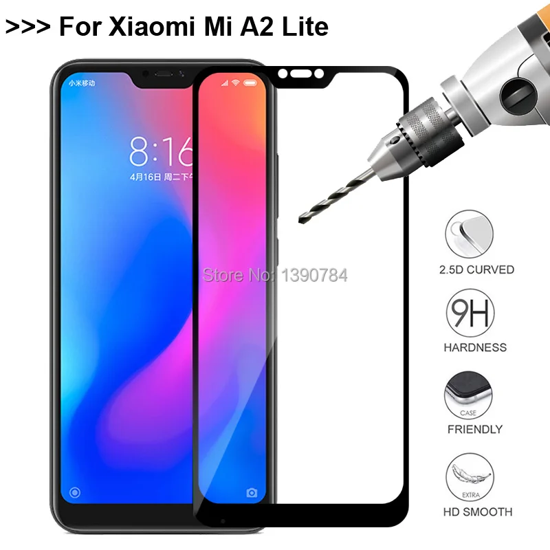 2.5D полное покрытие закаленное Стекло для Xiaomi Mi A2 Lite 5 84 &quotЭкран протектор A2Lite