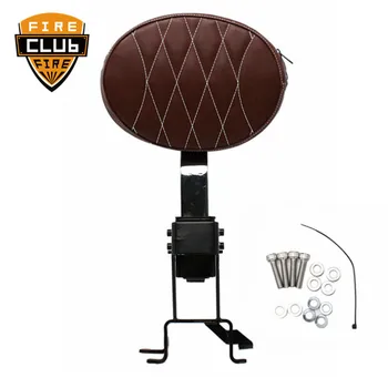 

Motorcycle Brown Detachable Adjustable Plug-In Driver Rider Backrest Kit For Indian Chief Classic Chieftain Roadmaster 2014-2017