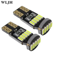 WLJH 2x Canbus T10 LED 4014 SMD Light Bulb W5W Car Styling 12v Auto Interior Lighting Automobiles Running Licence Parking Lamp