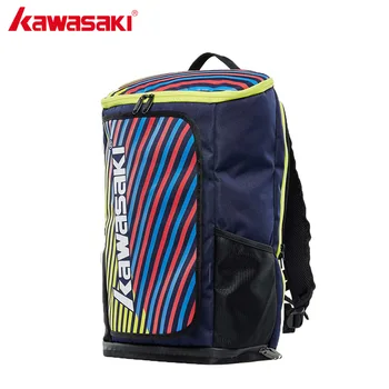 

KAWASAKI Sports Backpack Larger Capacity 2Pcs Badminton Rackets Bag Tennis Racket Back Pack for Men Women KBB-8256