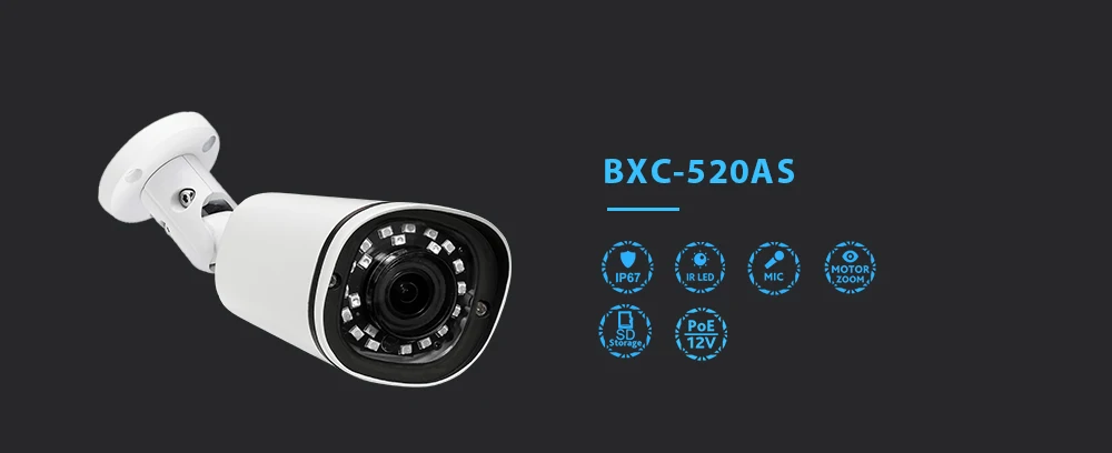 MOVOLS Bullet ip-камера с 3-кратным зумом, 5MP HD камера для видеонаблюдения, автоматическая фокусировка, водонепроницаемая инфракрасная камера ночного видения, SD карта для хранения