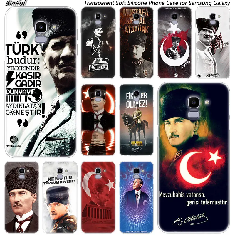 Силиконовый чехол Fenerbahce Mustafa Kemal Ataturk для Samsung Galaxy J8 J6 J4 2018 J2 Core J5 J7 Prime J3 2016 2017 EU Plus |