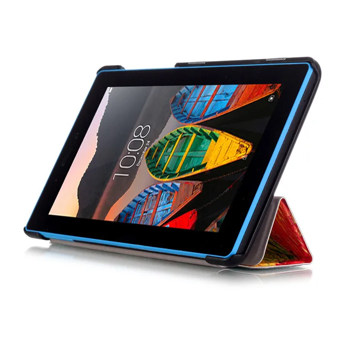 Чехол-подставка из искусственной кожи для lenovo TAB3 Tab 3 7 710 710F 710I TB3-710F 7," Tablet+ 2 шт. Защитная пленка для экрана