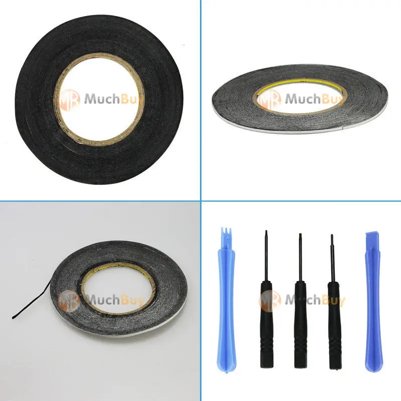 1mm 2mm 3mm Double Sided Adhesive Sticky Tape For Mobile Phone + Tools