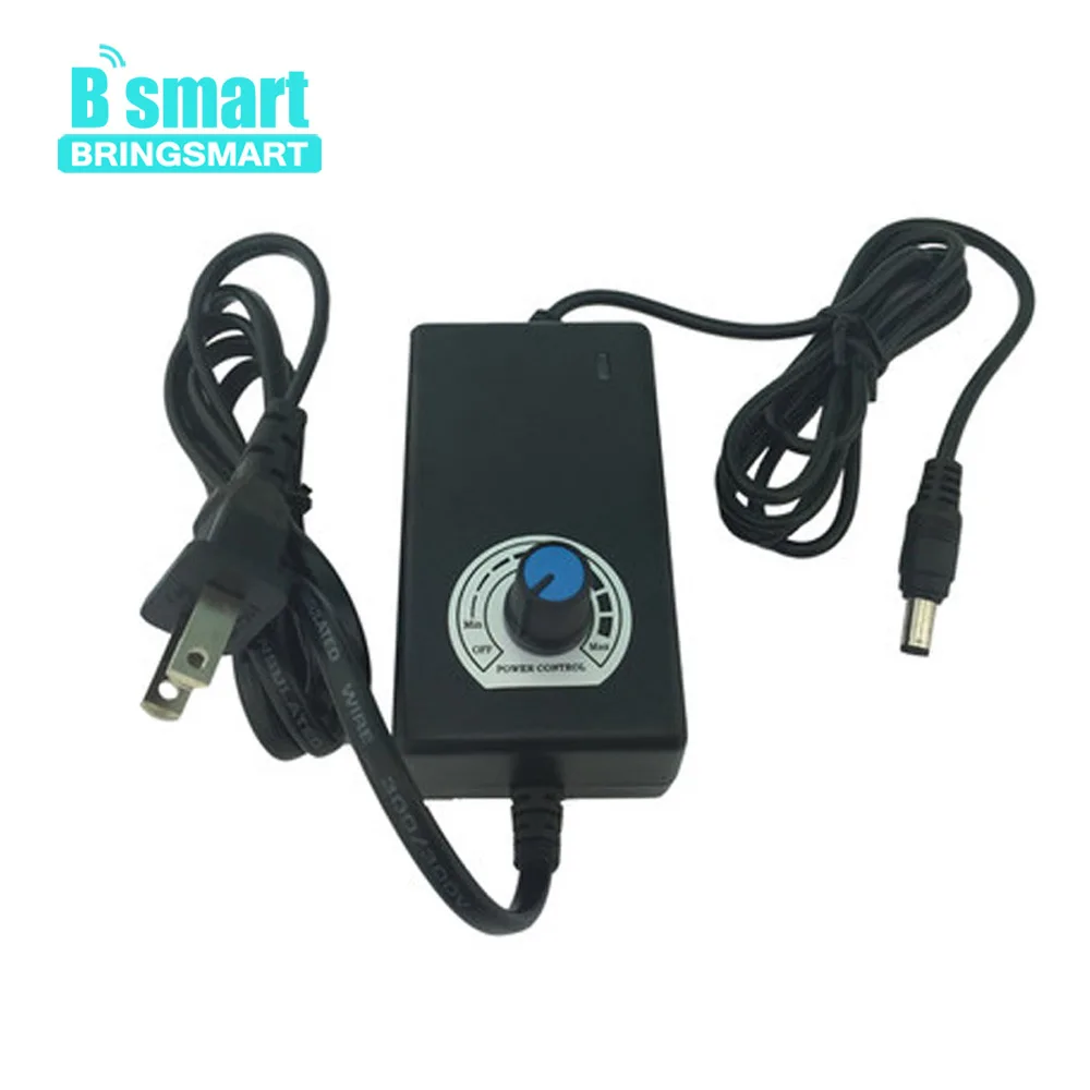 

Bringsmart Motor Power AC to DC 2A 12v Motor Speed Regulator with Adjustable Speed Switch Power Adapter Supply for Gear Motor