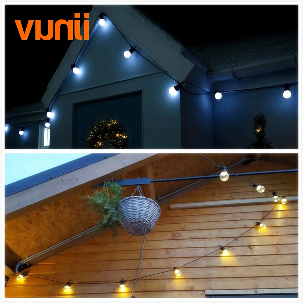 Günstig Neue! Outdoor IP65 Garten Terrasse Hochzeit Vintage Girlande Ball String Licht, g50 Globe String Leuchtet Milchig Tanzen String Licht