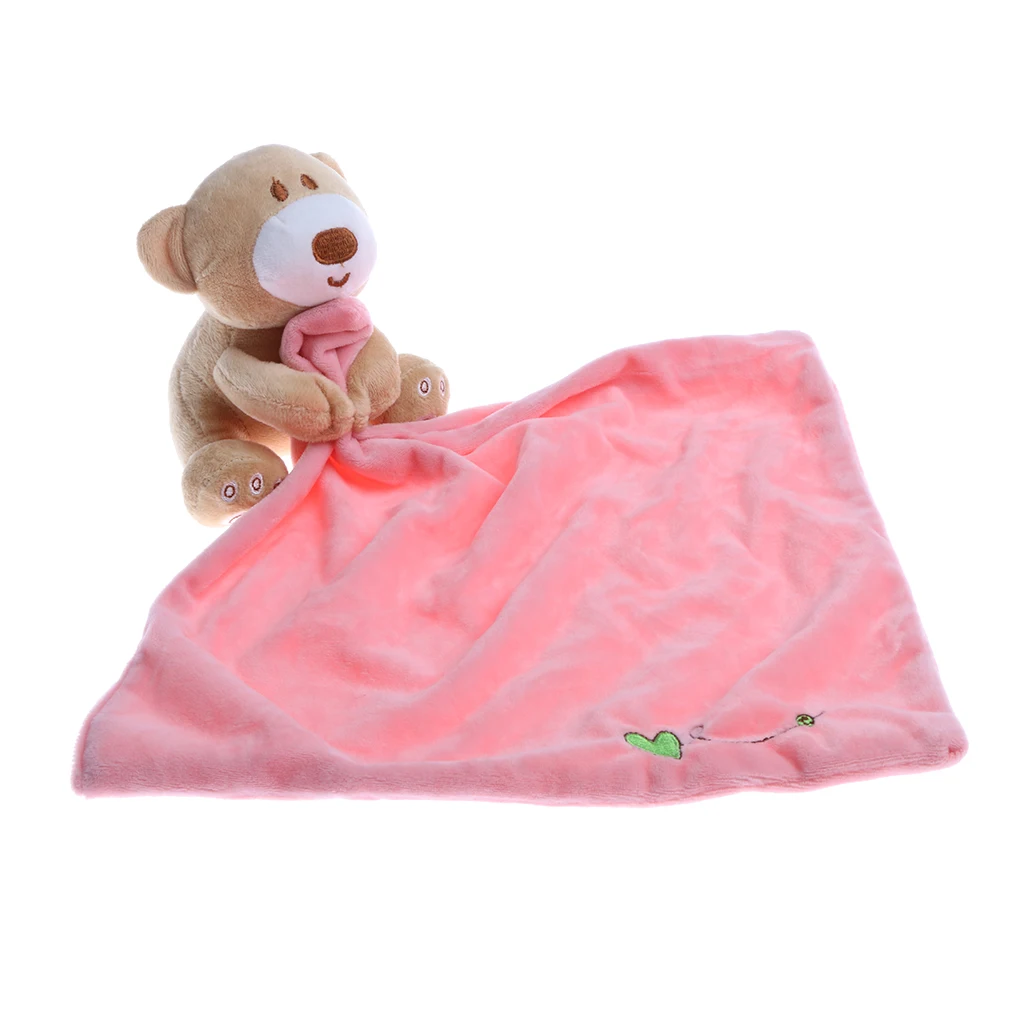 Младенческой Детские малыша мягкие гладкие для ванной безопасности мультфильм Медведь игрушечное одеяло для сна и игры