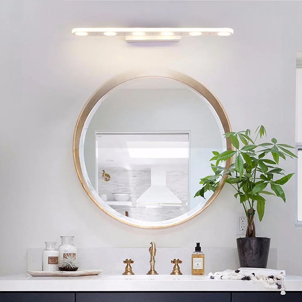 

Nordic Modern Mirror Led Wall Lamps Kitchen Bathroom Sconce Led Lights For Acrylic Home Decor Fixture White avize luminaria