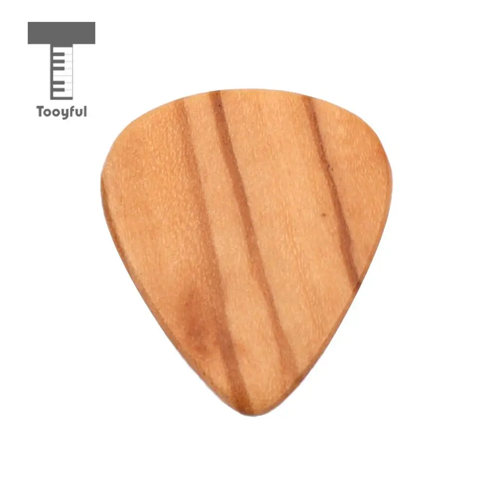 3pcs CHACATE PRETO/OLIVE Wood Grain Guitar Pick Plectrum for Acoustic Electric Guitar Uke Heart Shaped