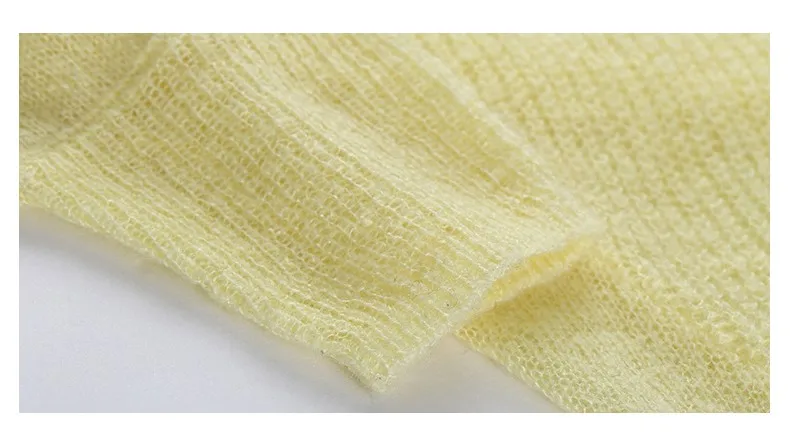 Toyouth тонкие полые Свитер с V-образным вырезом защиты от солнца рубашка сексуальная свободные блузки с длинным рукавом Осенние Топы