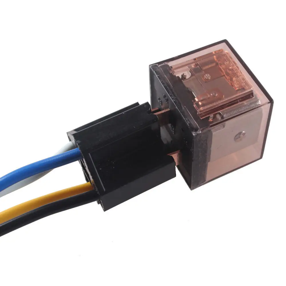 EE 12 V DC 80A AMP прозрачное реле и гнездо SPDT 4pin 4 провода автомобильный Стайлинг|relay