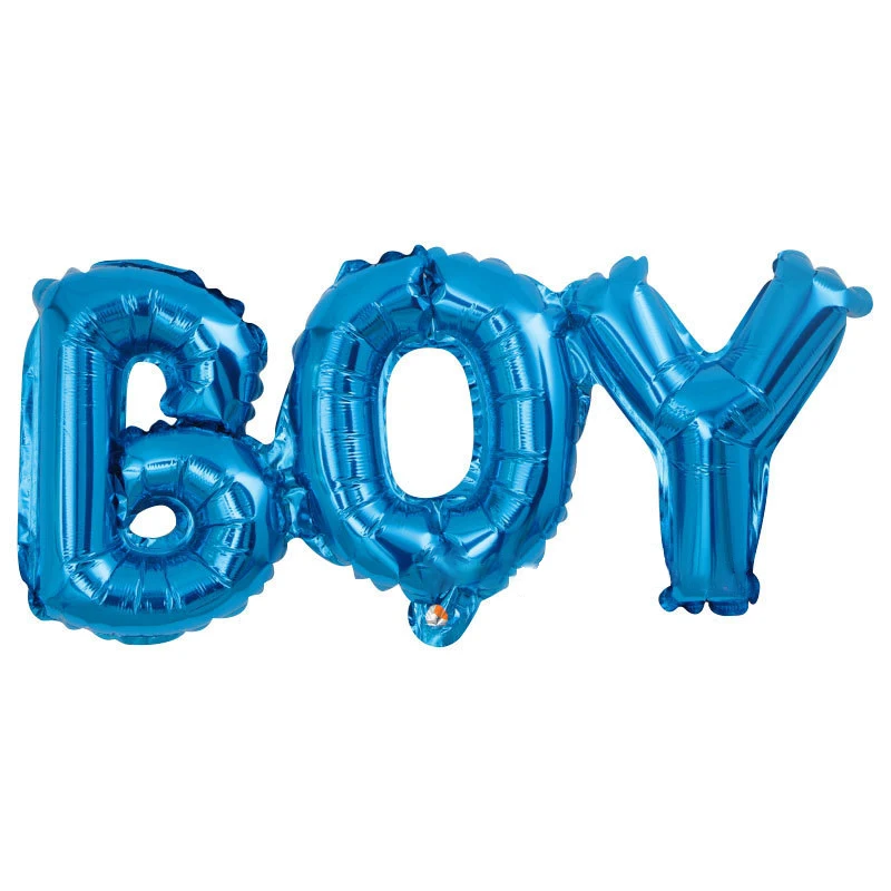 Nicro/Новинка; голубой, розовый воздушный шар с буквенным принтом для мальчиков и девочек; вечерние шары для детей; вечерние шары# Bal38