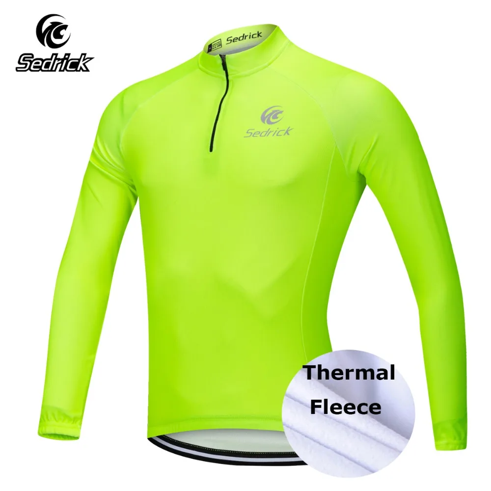 Sedrick Men's1/4 Zip Warm Pro Winter Bike Cycle Racing Thermal Fleece