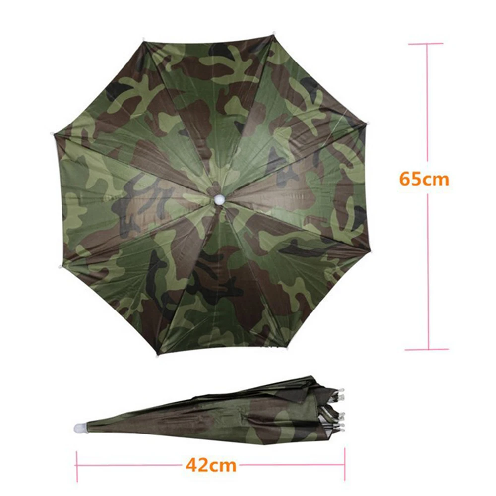 Outdoor Fishing Cap Headwear Sun Umbrella Folding Sunscreen Outdoor Fishing Cap Headwear Sun Umbrella Folding Sunscreen Hiking Golf Beach Camouflage Hat Hg0273 In Umbrellas From Home Garden On