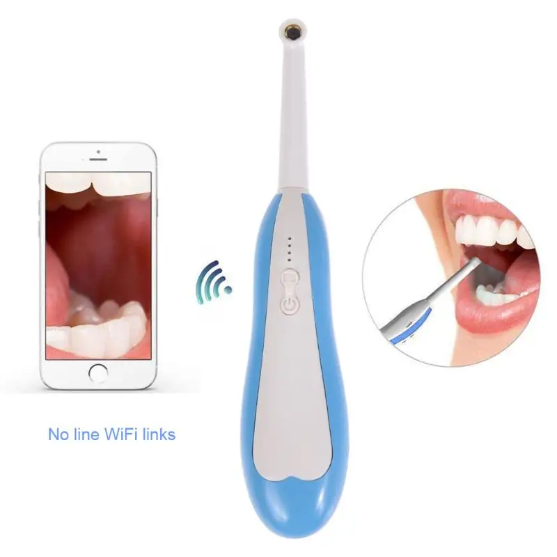 Oral Dental WiFi Intraoral Endoscope Wireless Dental Camera LED Light Monitoring Inspection for Dentist Oral Health Care